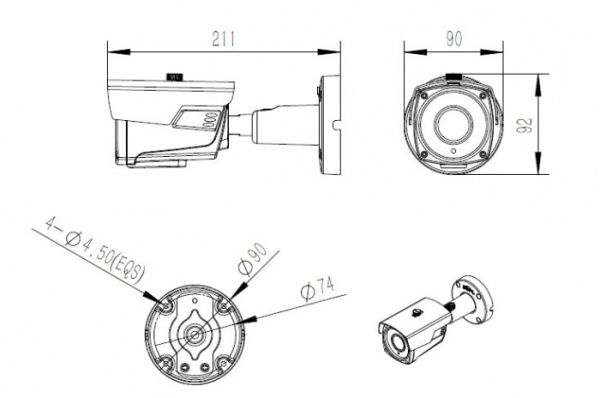 Камера TopVision LBP60HTC500FK 4M/5M 2.8-12MM Камера TopVision LBP60HTC500FK 4M/5M 2.8-12MM